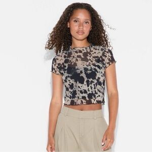 Wild Fable Black and Tan Tie-Dye Kids Tee